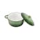 VAV GET Healthy and Safe Non-Stick Enameled Cast Iron 7-Piece Dutch Oven Cookware Set with Gloves and 2-Piece Mills.