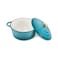 VAV GET Healthy and Safe Non-Stick Enameled Cast Iron 7-Piece Dutch Oven Cookware Set with Gloves and 2-Piece Mills.