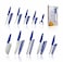 VAV GET Premium 18-Piece Blue Stainless Steel Knife Set, Non-Slip Comfort Handles, Sharpened Chef Knives, Fruits &amp; Vegetable Peeler Included, Ideal for Home &amp; Professional Kitchen
