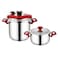 Pressure Cooker 4+7Lt Set. Made In Turkey
