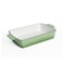 VAV GET Healthy &amp; Safe Enamel Cast Iron Rectangular Roasting Dish, (12-Inch, Green) Oven &amp; Induction Compatible, Easy-Clean Non-Stick Interior