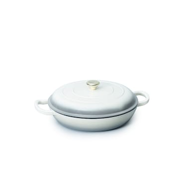 VAV GET  Enameled Cast Iron Dutch Oven Shallow Casserole 12-inch