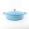 VAV GET Enameled Cast Iron Dutch Oven Braiser. 28cm, 3.79L, Ocean Blue, Induction &amp; All Hob Compatible, Oven &amp; Grill Safe