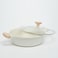 VAV GET 28 CM Shallow Casserole with Lid &ndash; Ceramic Non-Stick, Lattice Series, Induction Compatible