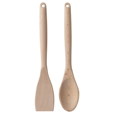 2-Piece Kitchen Utensil Set, Beech
