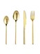 4 Piece Stainless Steel Cutlery Set Gold