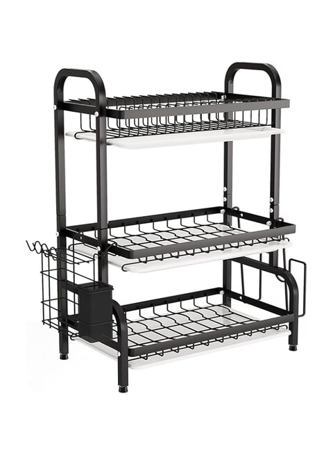 Buy MOSYCLE Dish Drying Rack, 3-Tier Dish Rack Drainboard Set