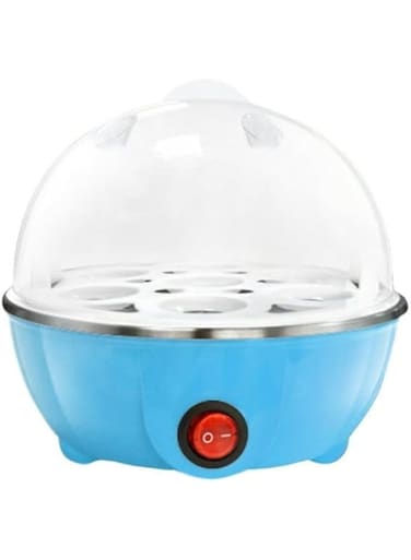 Electric Egg Boiler Electric Automatic Off 7 Egg Poacher for Steaming, Cooking, Boiling and Frying Rapid Egg Boiler Hard Boiled Egg Cooker