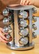 Spice Carousel 16 Jar Revolving Spice Rack Stainless Steel