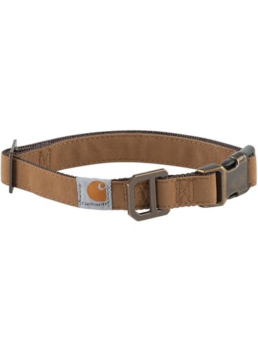 Carhartt Nylon Duck Dog Collar Carhartt Brown/Dark Brown Medium