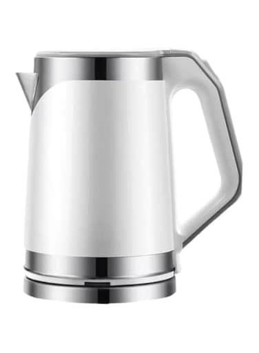 Electric Kettle 2L Double Layer Anti-scalding 304 Stainless Steel 1500W White