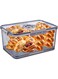 Honbuty Bread Boxes with Lid for Kitchen Counter, 10L Airtight Loaf Bread Storage Container，Time Recording Bread Keeper for Homemade Bread, Toast, Bagel, Donut and Cookies (Grey)