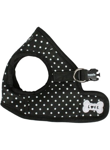 Puppia Dotty Harness B, Medium, Black