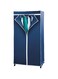 FITTO Wardrobe Storage Organizer &ndash; Breathable Nonwoven Fabric Closet with Zip Closure, Sturdy Metal Frame, Space-Saving Design for Dust-Free Textile Storage, Blue, 75 x 150 x 50 cm