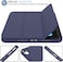 Case Compatible with Ipad Mini 7 Case 2024 A17 Pro, Smart Cover with Pencil Holder and Soft Baby Skin Silicone Back and Full Body Protection, Auto Wake/Sleep Cover For Ipad Mini 7th 6th Gen (Blue)