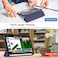 Case Compatible with Ipad Mini 7 Case 2024 A17 Pro, Smart Cover with Pencil Holder and Soft Baby Skin Silicone Back and Full Body Protection, Auto Wake/Sleep Cover For Ipad Mini 7th 6th Gen (Blue)