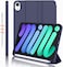 Case Compatible with Ipad Mini 7 Case 2024 A17 Pro, Smart Cover with Pencil Holder and Soft Baby Skin Silicone Back and Full Body Protection, Auto Wake/Sleep Cover For Ipad Mini 7th 6th Gen (Blue)