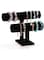 powerking Jewelry Stand, 2 Tier Pure Velvet 2 Tier T-Bar Jewelry Organiser Bracelet Display Stand for Bracelet Necklace and Watch, Black