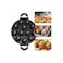 Non-Stick Pancake Pan with Glass Lid, Less Oil Cookware, Dual Handle Design, Black