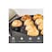 Non-Stick Pancake Pan with Glass Lid, Less Oil Cookware, Dual Handle Design, Black