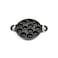 Non-Stick Pancake Pan with Glass Lid, Less Oil Cookware, Dual Handle Design, Black
