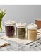 East Plastic Jars with Lids, Clear Jar Refillable Cosmetic Jars Storage Containers Kitchen Storage with Lids for Cosmetics Food Seasonings