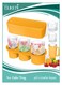 Ice Cube Tray, Silicone Ice Cube Maker with Lid for 20 30 40oz Tumbler, For Freezer, Ice Drink, Juice, Gifts Yellow