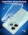 Clear Silicone Case for Xiaomi Redmi Note 14 4G with Shockproof Protective Corners, Soft Thin Transparent Protective Case, Flexible TPU Transparent Mobile Phone Case, Scratch-Resistant Case Cover