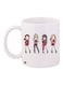 Girls Printed Coffee Mug White/Red/Beige 11ounce