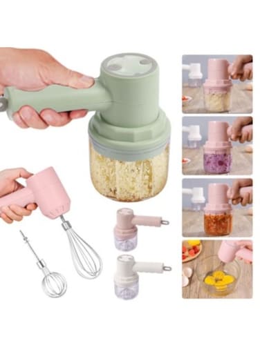 Wireless 3 in 1 Multifunction Chopper Cutter Mixing Cooking Machine Food Processor