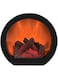 Fireplace Lantern Decorative, Flameless LED Lantern Portable Fireplace Lantern with Simulated Flame Effect Fireplace Light Decor Touch Switch Simulation Flame LED Fireplace Lantern for Home Decor