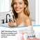 Seago Rotating Electric Toothbrush for Adults with 8 Brush Heads, 5 Cleaning Modes, Rechargeable Sonic Toothbrush with Timer and Travel Case for Adults and Kids(SG-2607-Pink)