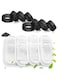 16 Pcs Cat Water Fountain Filters, Replacement Filters for 3.2L/108oz Stainless Steel Pet Fountain Carbon Filters for Automatic Dog Water Dispenser 8pcs Carbon Filters + 8pcs Sponges (Filter)