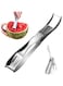 Rooshy Watermelon Slicer Cutter,2 in 1 Watermelon Fork Slicer,Dual Head Stainless Steel Watermelon Knife Watermelon Cutter for Kitchen Gadgets Useful Tool