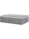 Three-side Zipper Cover Basket, Collapsible Under-bed Storage Box for Blankets,Duvets, Comforters etc. Dark Gray