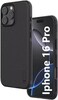 Iphone 16 Pro Case Cover,Super Frosted Shield Pro Matte All-Round Protection Anti-scratch Slim Luxury Hard Back Soft Border (PC+TPU) Cover Raised Bezel Camera Protect Cover for Iphone 16 Pro Black