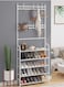 5-Tier Stainless Steel Coat And Shoes Rack