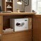 Rubik Medium Hotel Safe Box with Digital Motorized Lock &amp; Emergency Keys, Electronic Security Safe for Home, Office &amp; Hotel Use (25x35x25cm) RBH25E White