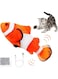 NeoStyle Electric Moving Fish Cat Toy, Floppy Fish Cat Toy,Interactive Cat Toys,Cat Toys for Indoor Cats,Realistic Plush Simulation Electric Wagging Fish,Catnip Kicker Toys (Orange+white)