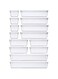 DeloPik Desk Drawer kitchen Organizers Trays Set Clear Plastic Storage Bins Bathroom Drawer Tray Dividers Vanity Trays Organizer for Bedroom Dresser Makeup Kitchen Utensil Office (14 Pack)