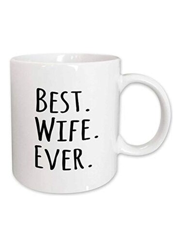 Best Wife Ever Printed Mug White/Black