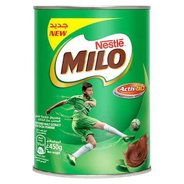 نستله ميلو شراب شوكولاتة للطاقة، عبوة معدنية 450 غرام