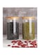 1CHASE Glass Food Storage Jars Containers, High Borosilicate Glass Jars with Airtight Bamboo Lid Set of 2, Kitchen Canisters for Coffee, Flour, Sugar, Candy, Cookie-750ML