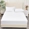 INFINI HOMES White Fitted Sheet Brushed Hotel Quality 90 GSM Ultra-Soft Wrinkle Resistant - Bottom Sheet - Deep Pocket Stretches Up to 20 cm (150 x 200) Fitted Sheet Only