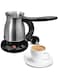 FITTO Turkish Coffee Maker &ndash; 800W Electric Coffee Pot with 600ml Capacity, 5-Cup Stainless Steel Kettle, Cool-Touch Handle for Turkish, Arabic &amp; Greek Coffee