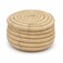 FITTO Natural Coil Palm Basket with Lid - Plain Round