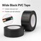 FITTO PVC Electrical Insulation Tape - 2-Roll Pack, Black, Wide Roll