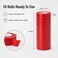 FITTO PVC Electrical Insulation Tape - 10-Roll Stack, Red, 19 mm Wide