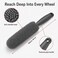 FITTO Microfiber Chenille Wheel Brush - Grip Handle, Grey, 40 cm