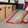 FITTO Red Adhesive Tape - Colour-Coding and Marking Roll, Red